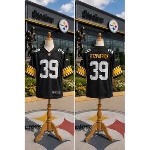 Nike Ryan Fitzpatrick Steelers #39 NFL Jersey Youth XL Black Gold